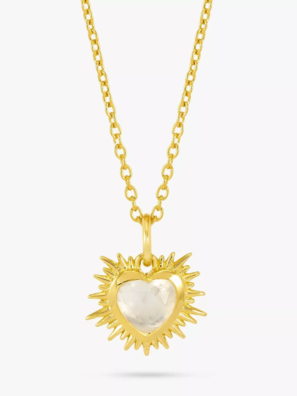 Rachel Jackson London Personalised Electric Love Birthstone Heart Necklace
