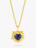 Rachel Jackson London Personalised Electric Love Birthstone Heart Necklace
