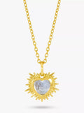 Rachel Jackson London Personalised Electric Love Birthstone Heart Necklace