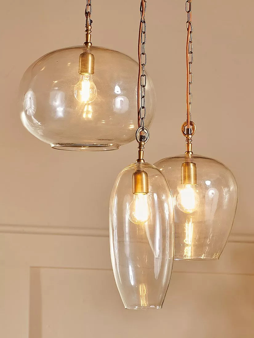nkuku Otoro cluster pendant light clear - British product