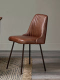 nkuku Harsha leather dining chair, UK version