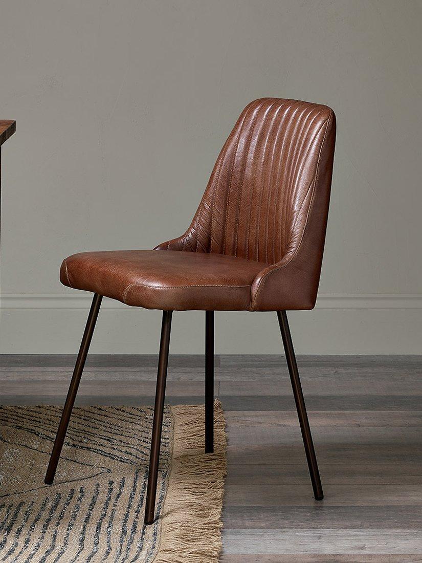 nkuku Harsha leather dining chair, UK version