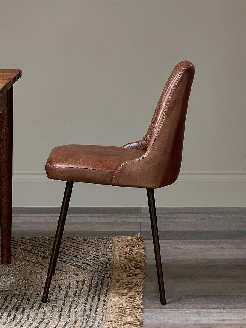 nkuku Harsha leather dining chair, UK version