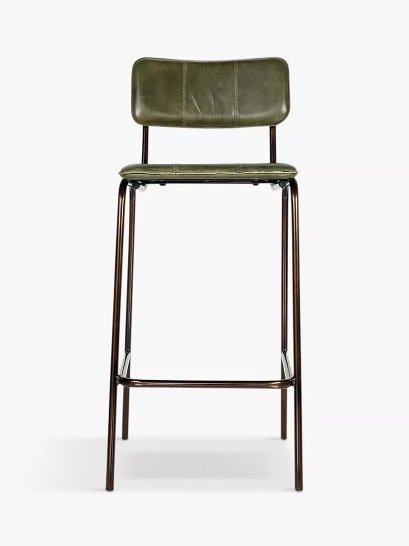 nkuku Ukari leather counter chair, imported from the UK