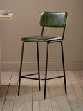 nkuku Ukari leather counter chair, imported from the UK