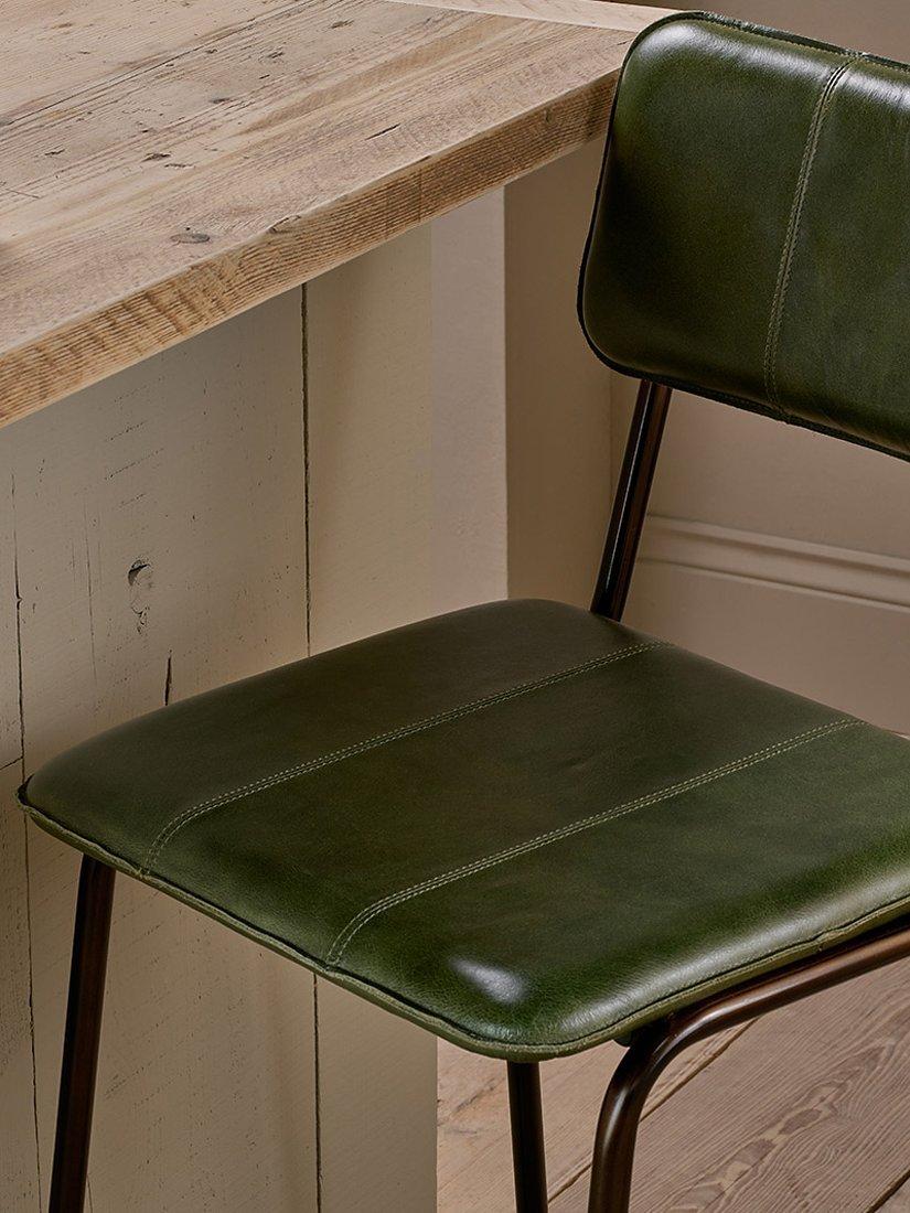 nkuku Ukari leather counter chair, imported from the UK
