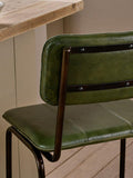 nkuku Ukari leather counter chair, imported from the UK