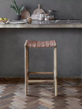 nkuku Adembi Goat Leather Counter Stool (British brand)