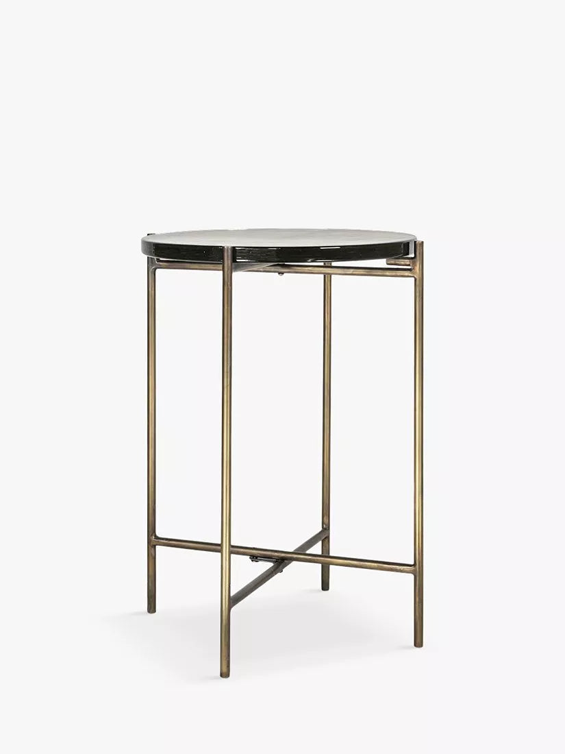 nkuku Aluva glass side table - British product