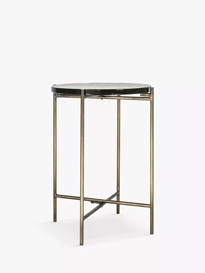 nkuku Aluva glass side table - British product