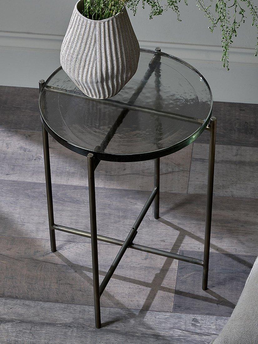 nkuku Aluva glass side table - British product