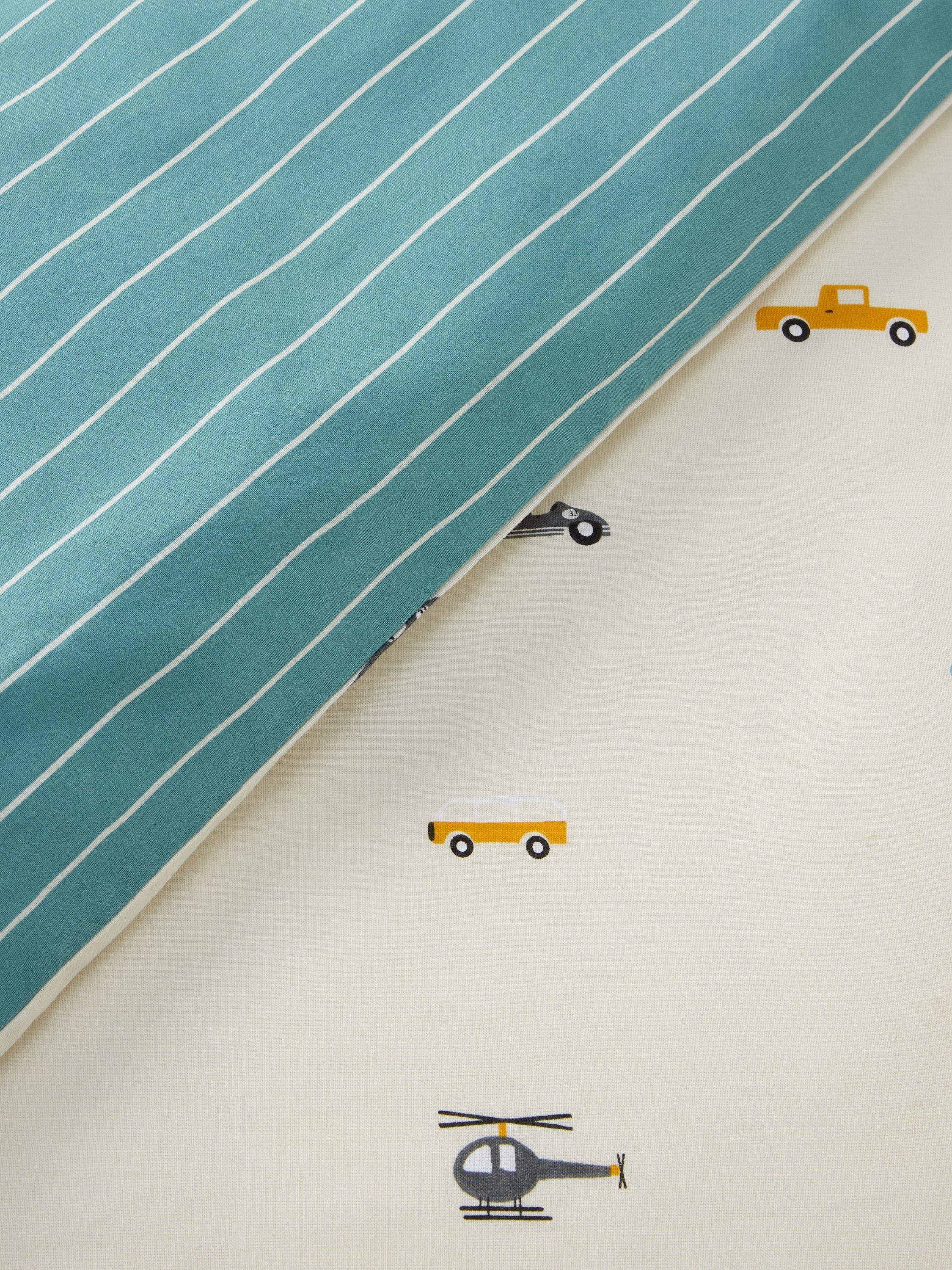 John Lewis Transport reversible duvet cover set, single size (British brand)