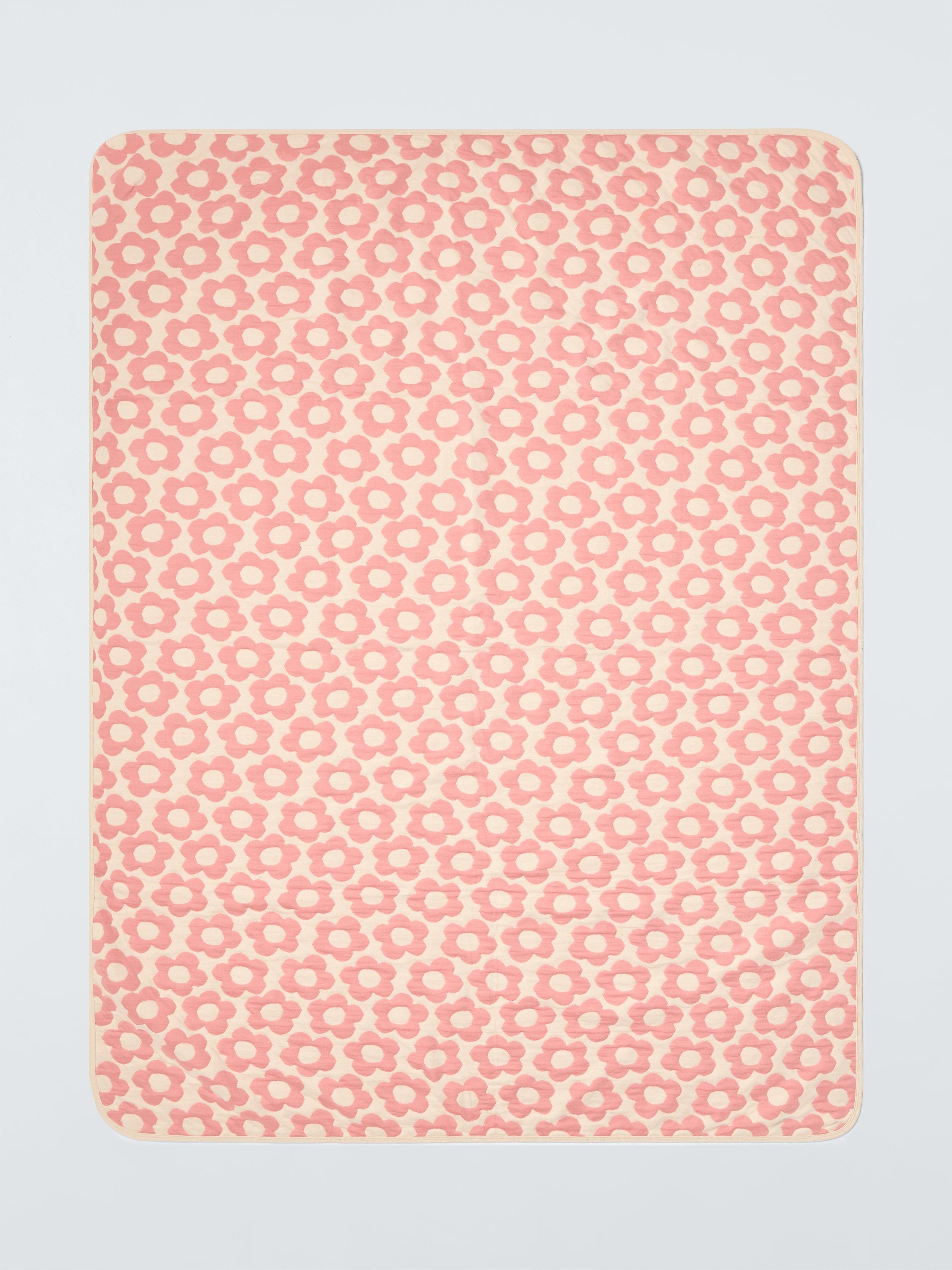 Couverture matelassée à fleurs John Lewis pour enfant, petit lit simple (marque britannique)