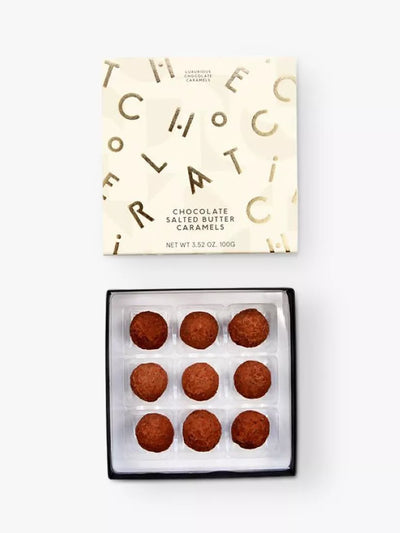 Caramels au beurre salé au chocolat noir avec poudre de cacao 100g