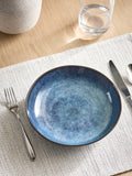 John Lewis reactive glaze pasta bowl 22cm blue, imported from the UK