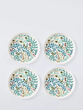 John Lewis Ulla Floral Fine Cake Plate, 16.7cm, Set of 4