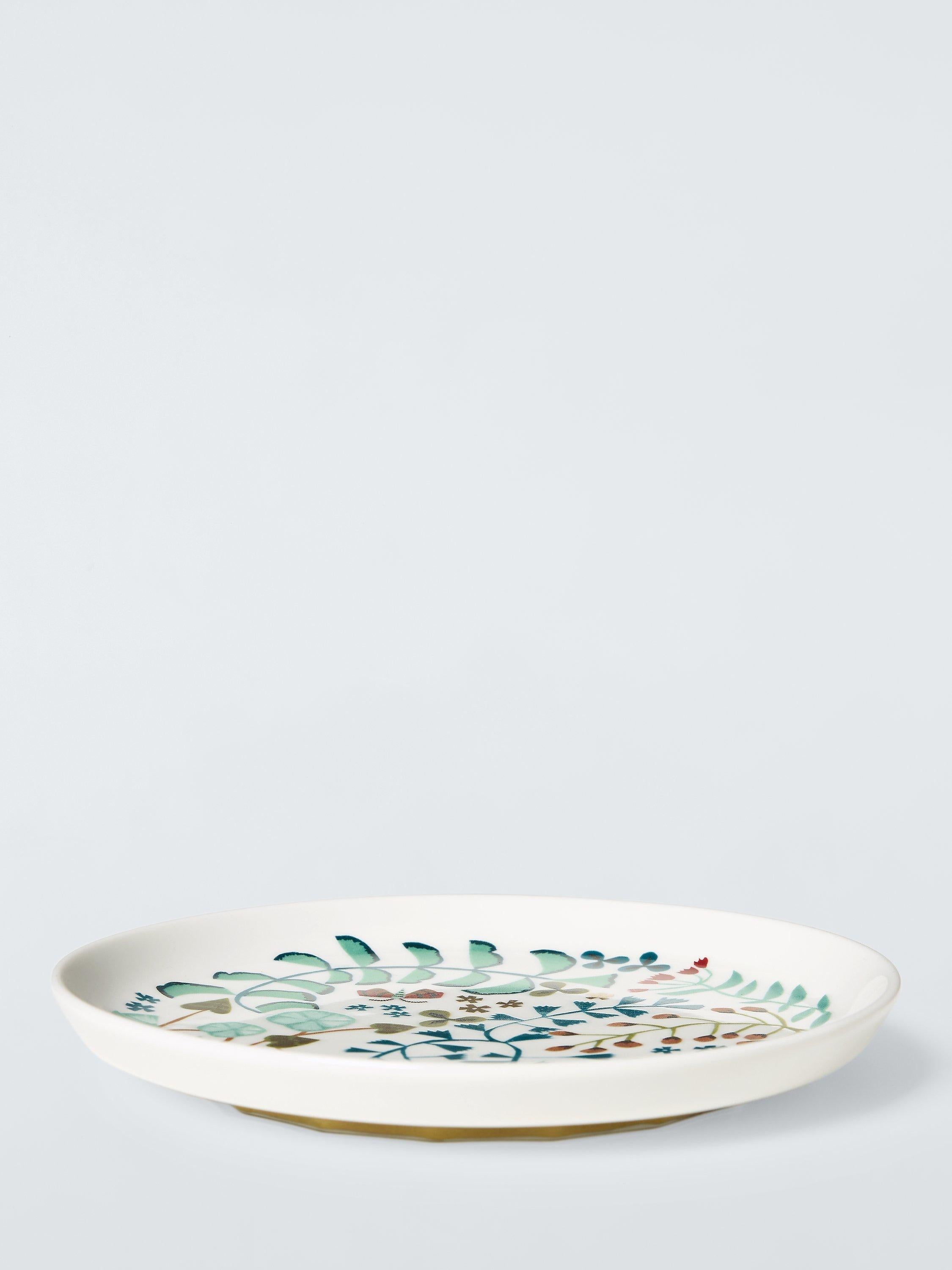 John Lewis floral cake plate 16.7cm set of 4, UK version