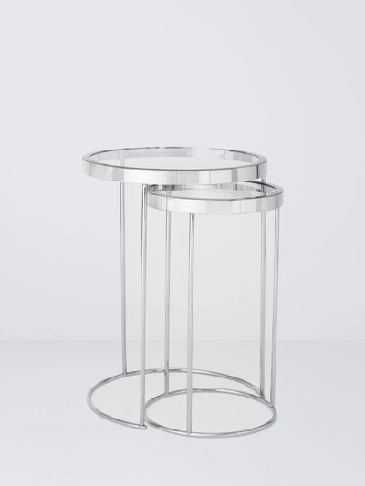 John Lewis John Lewis Savoy Nest of 2 Glass Tables- Buy online at McGrocer