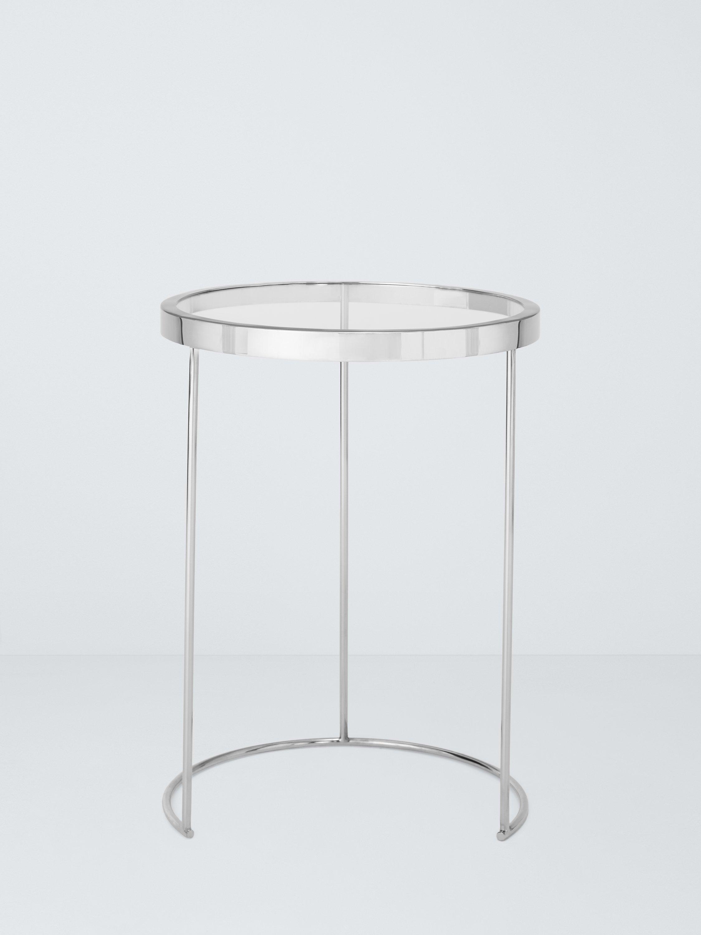 John Lewis Savoy nest of 2 glass tables (British brand)