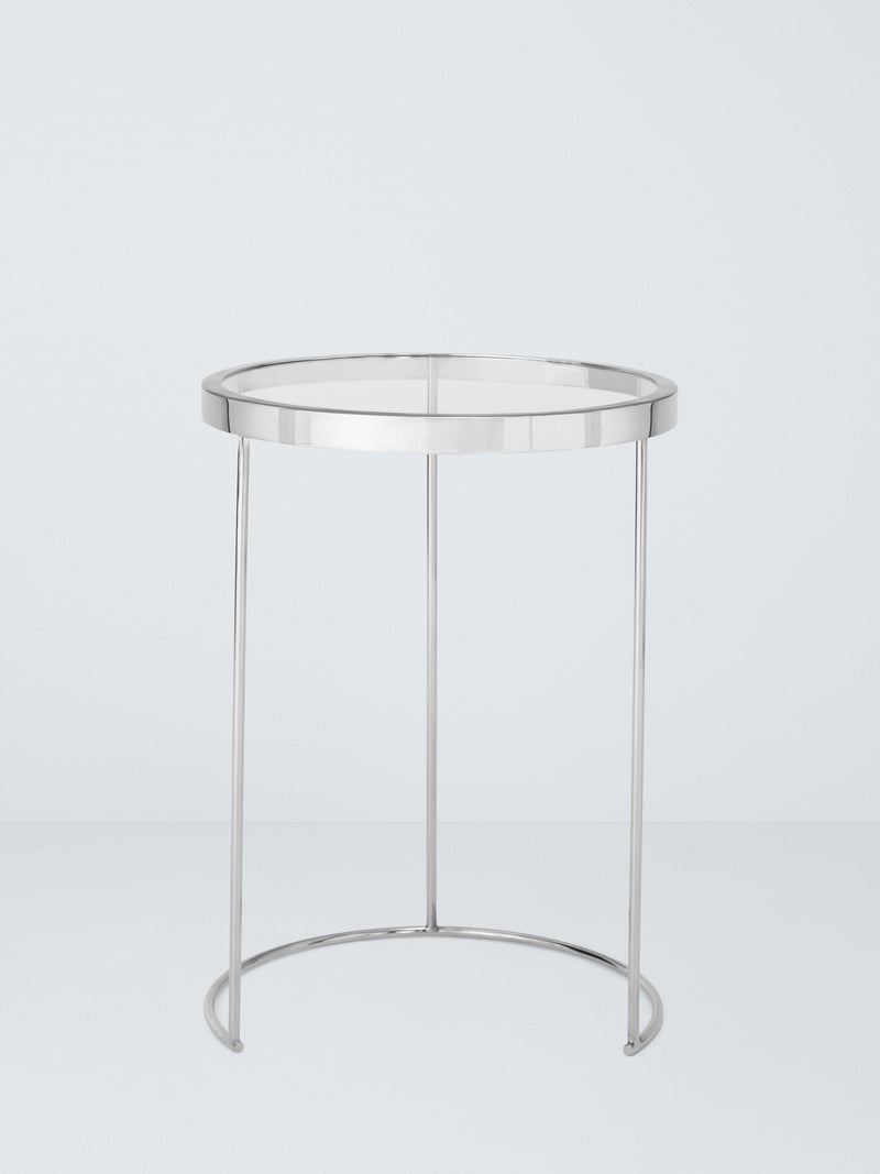 John Lewis Savoy nest of 2 glass tables (British brand)