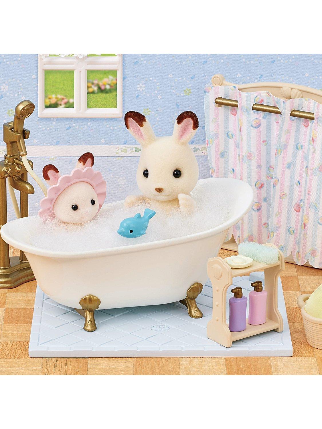 Sylvanian Families bath and shower set toy furniture (British brand)