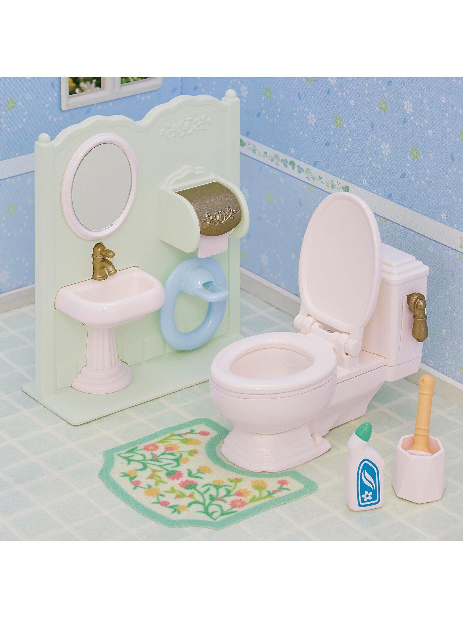 Sylvanian Families Toilet Set playset with accessories (British brand)