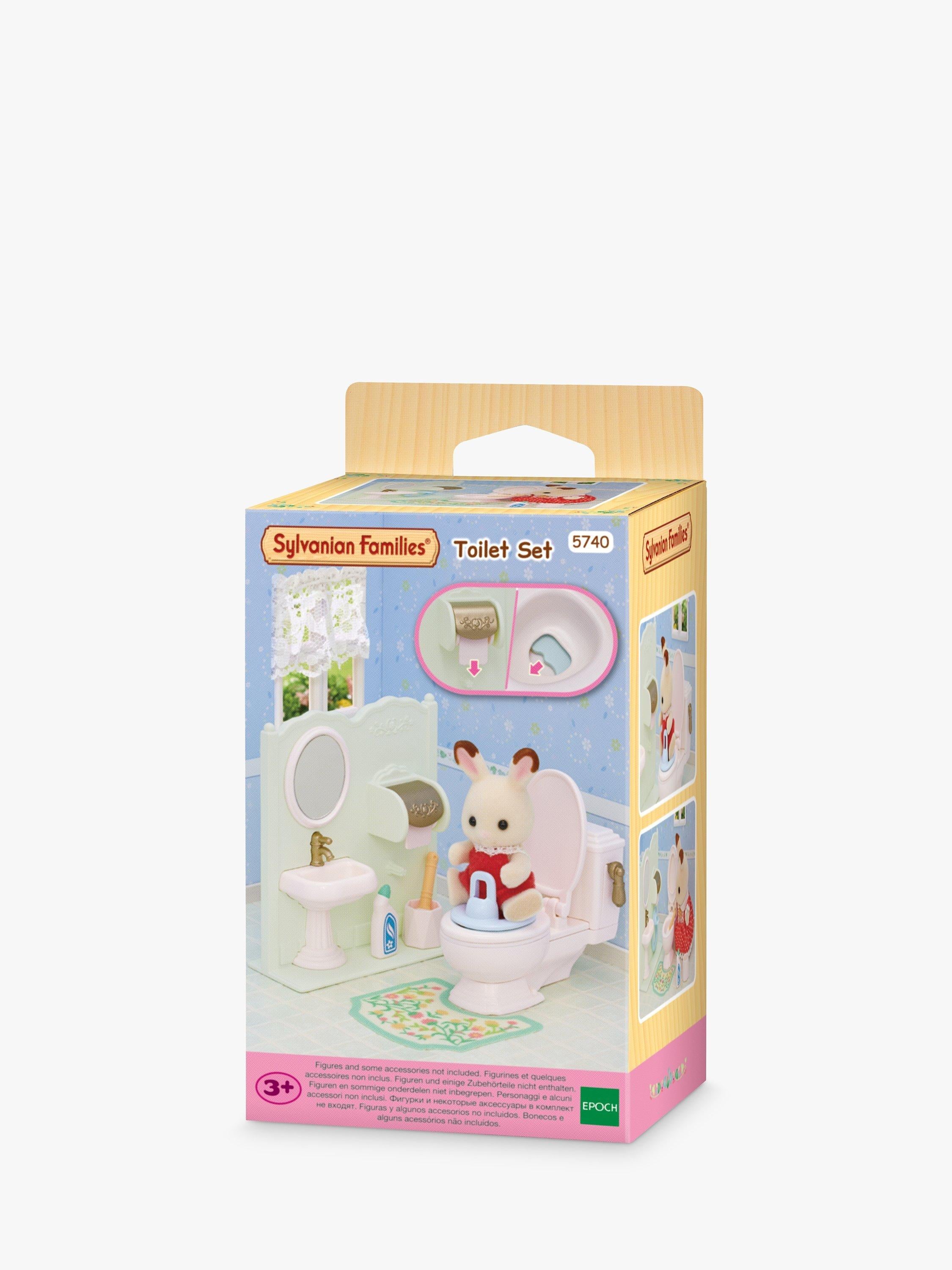 Sylvanian Families Toilet Set playset with accessories (British brand)