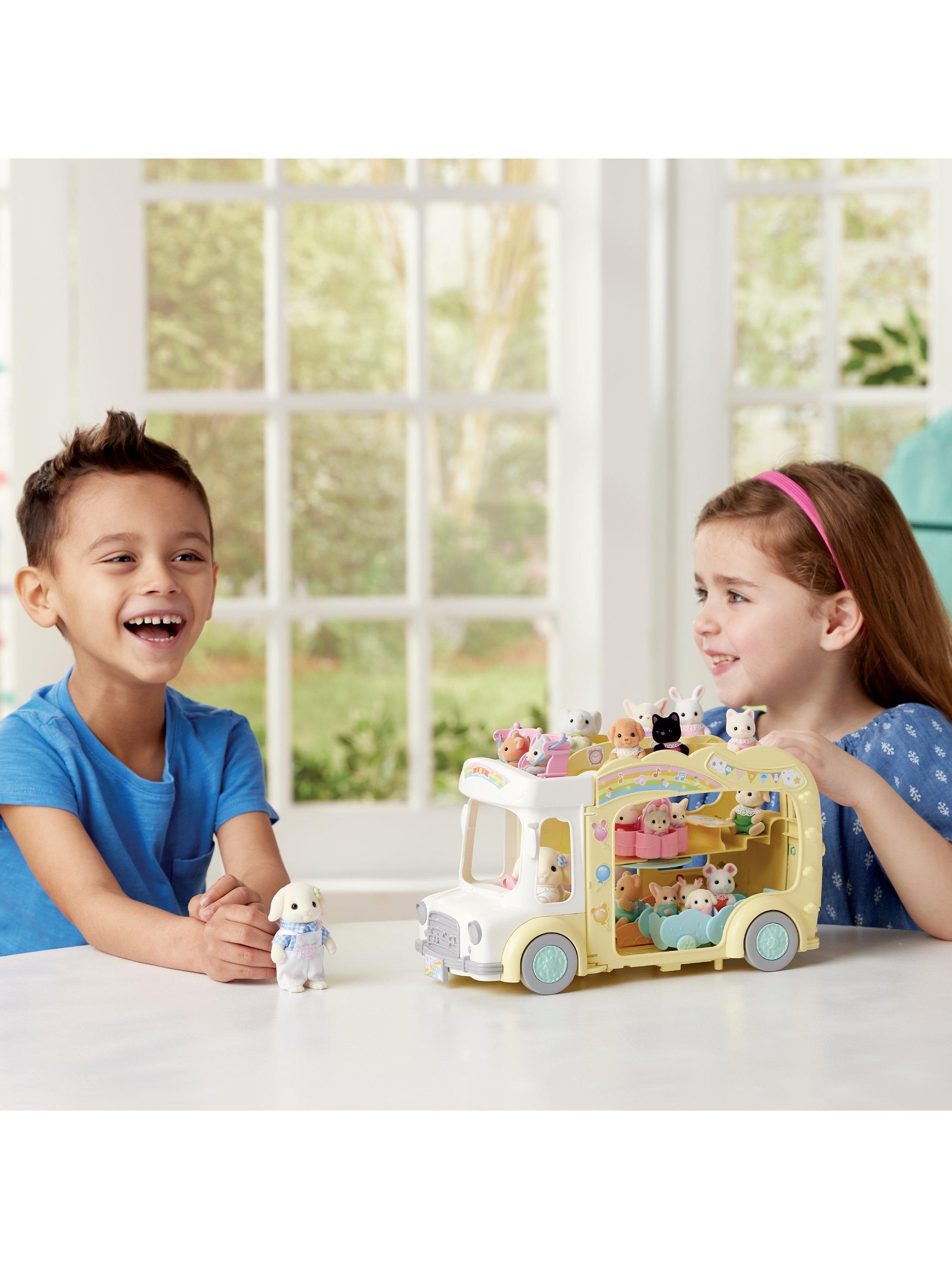 Sylvanian Families Rainbow Fun Nursery Bus - British product
