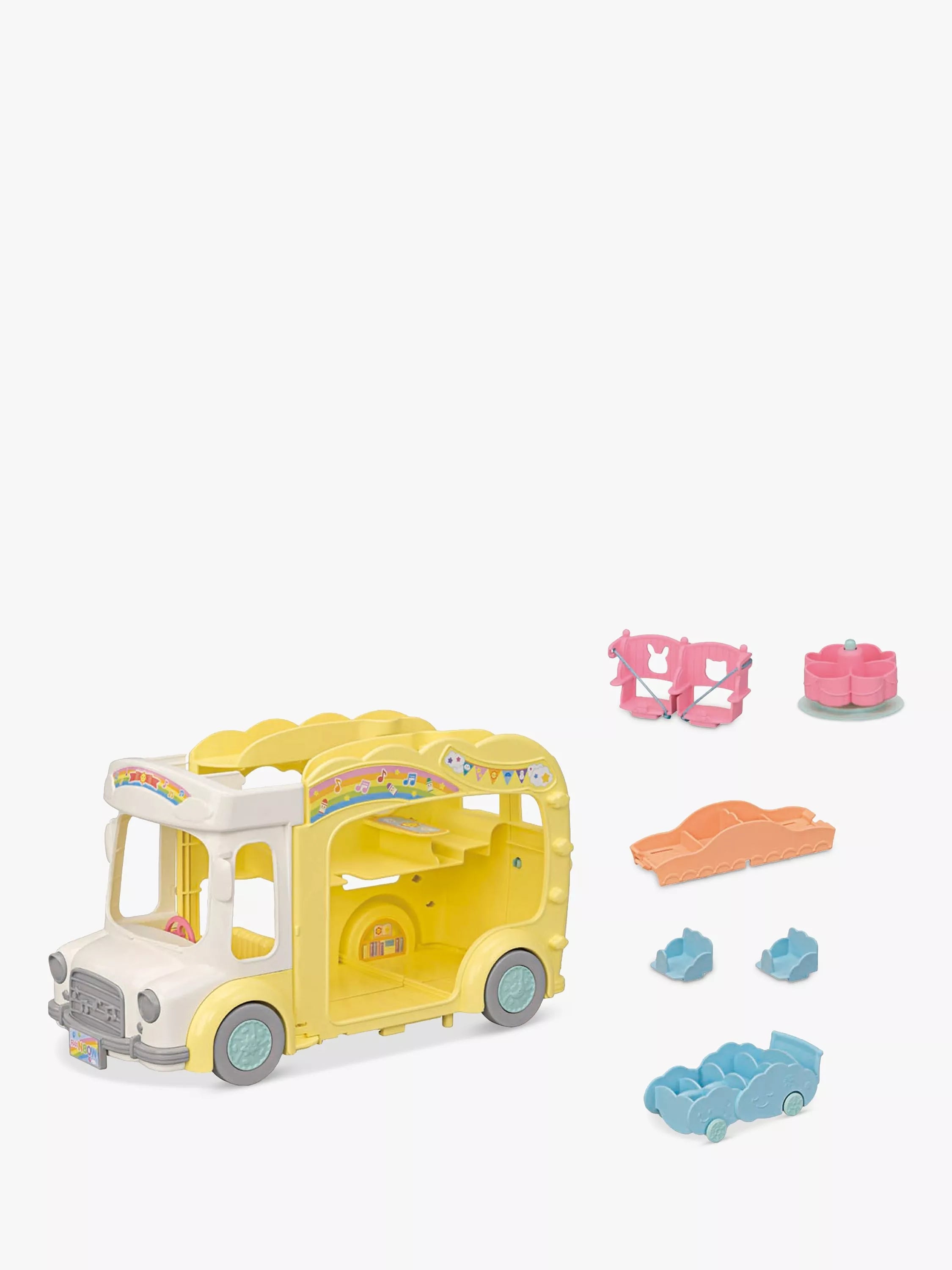 Sylvanian Families Rainbow Fun Nursery Bus - British product