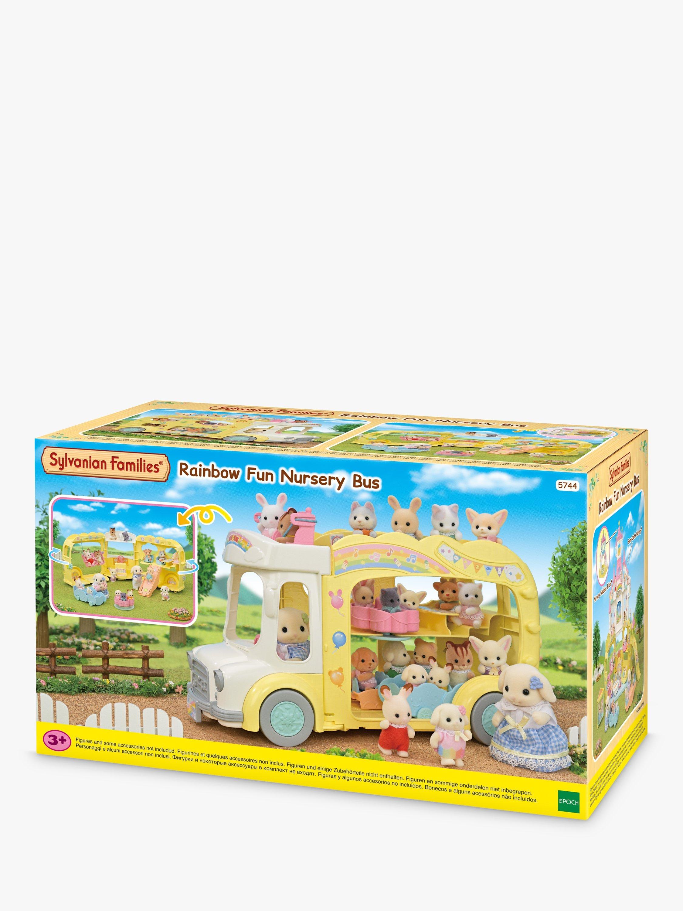 Sylvanian Families Rainbow Fun Nursery Bus - British product
