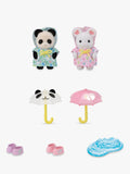 Sylvanian Families Rainy Day Duo baby figures imported from the UK