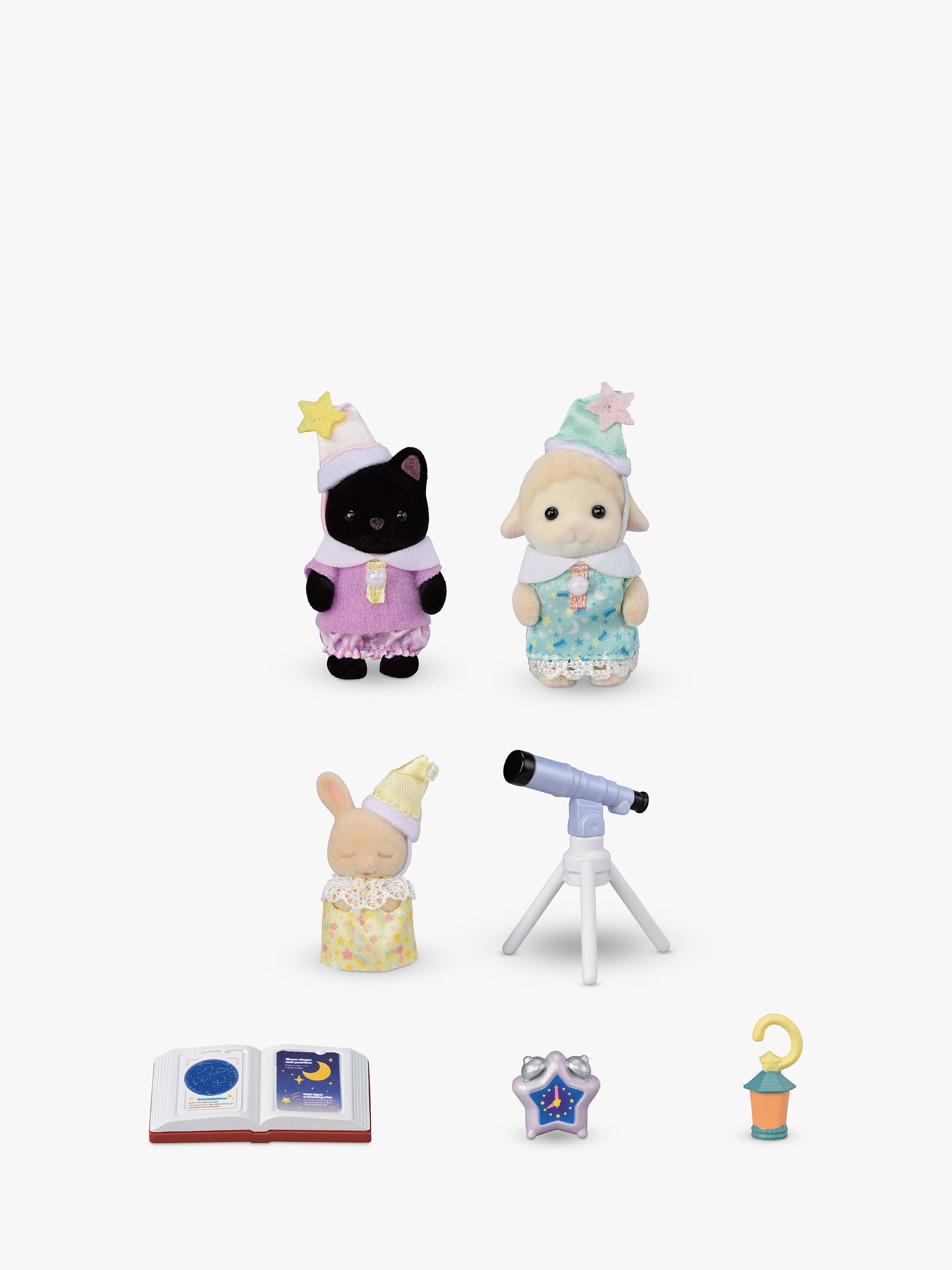 Sylvanian Families Sleepover Party Trio baby animal dolls, imported from the UK