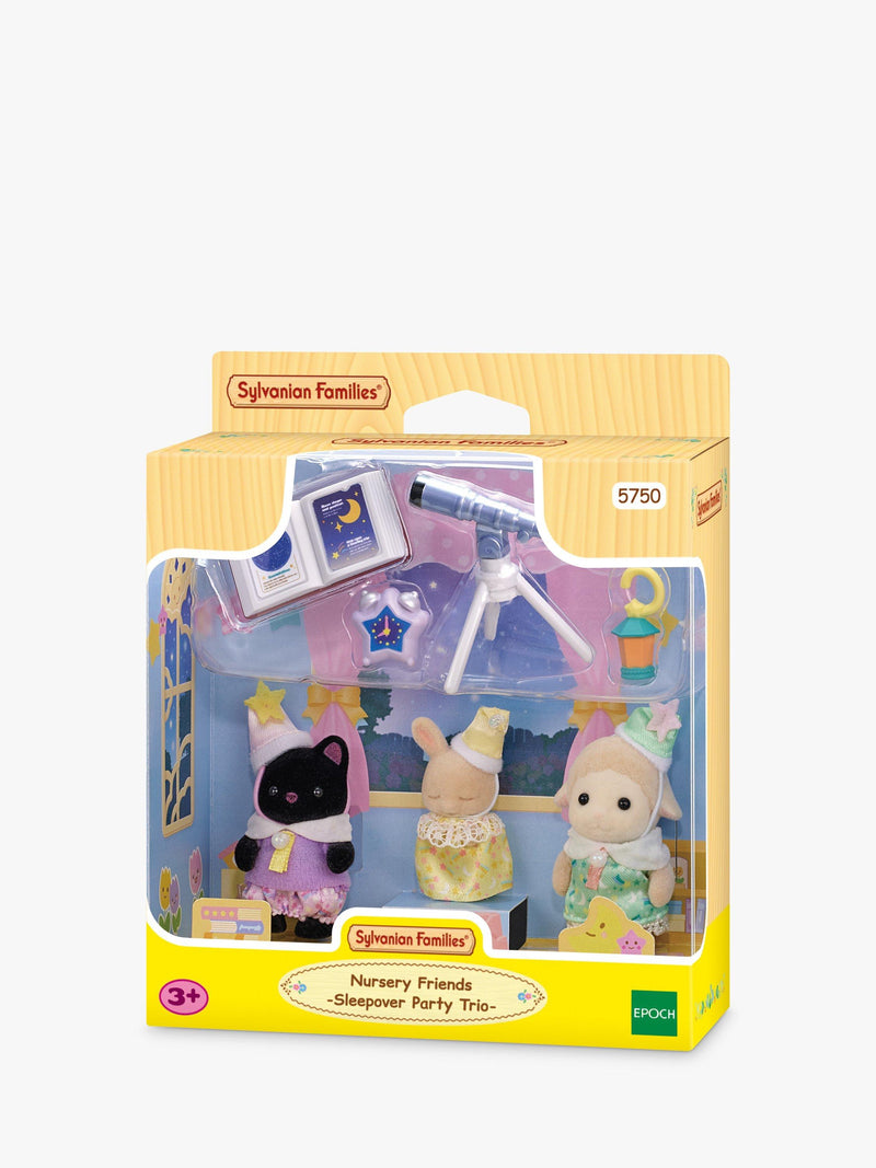 Sylvanian Families Sleepover Party Trio baby animal dolls, imported from the UK