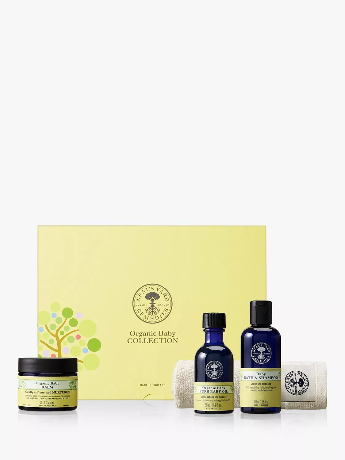 Neal's Yard Remedies organic baby skincare set, imported from the UK