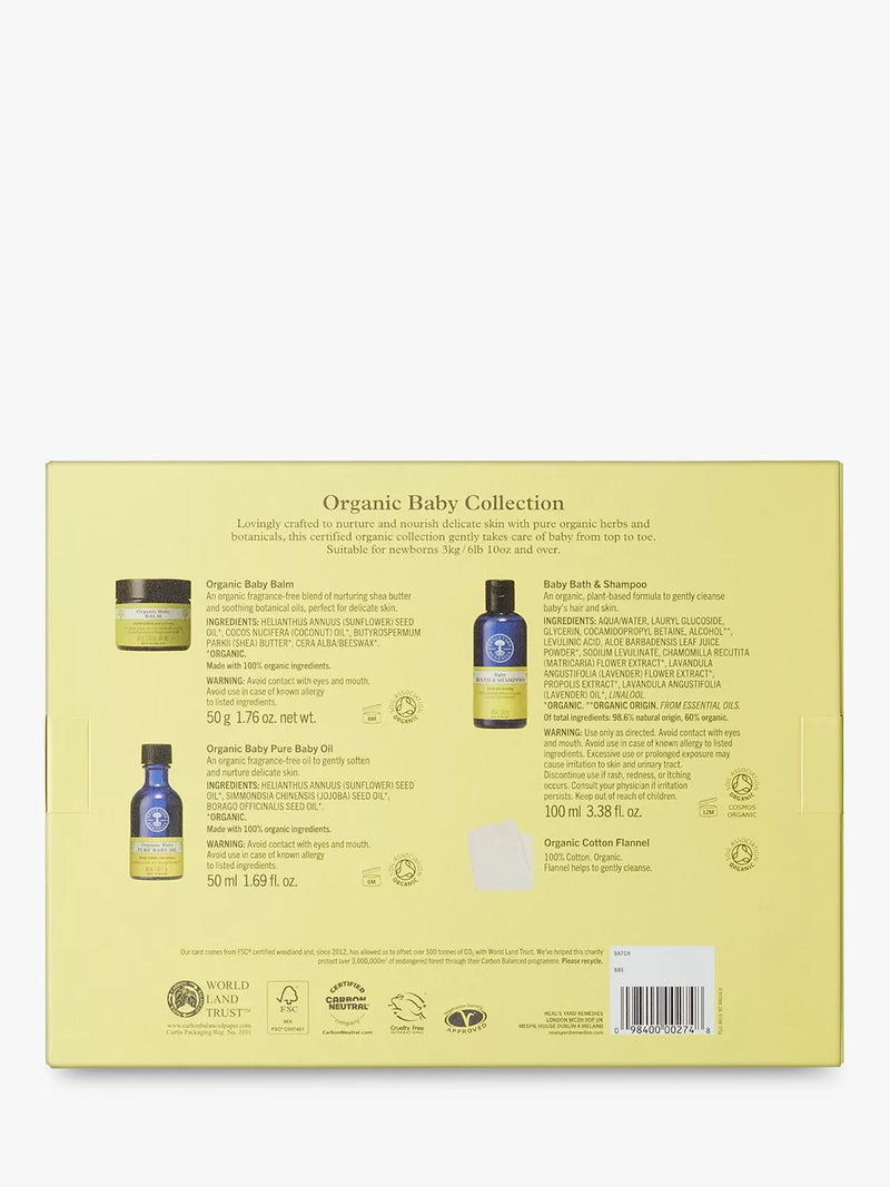 Neal's Yard Remedies organic baby skincare set, imported from the UK