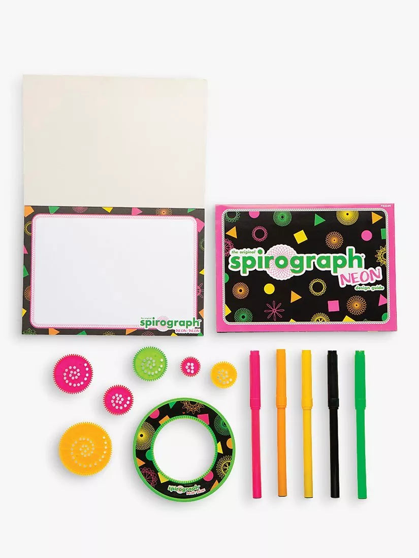 PlayMonster Spirograph Neon Design Set drawing kit, UK version
