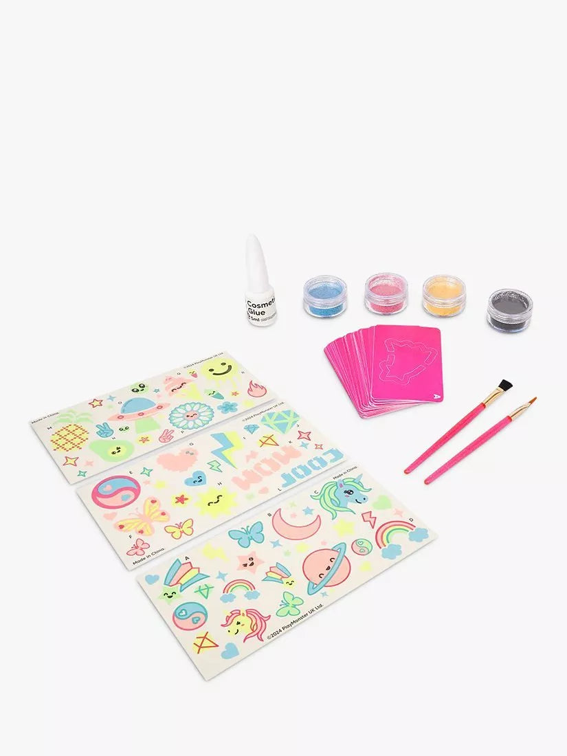 Fablab glow in the dark glitter tattoo kit - British product