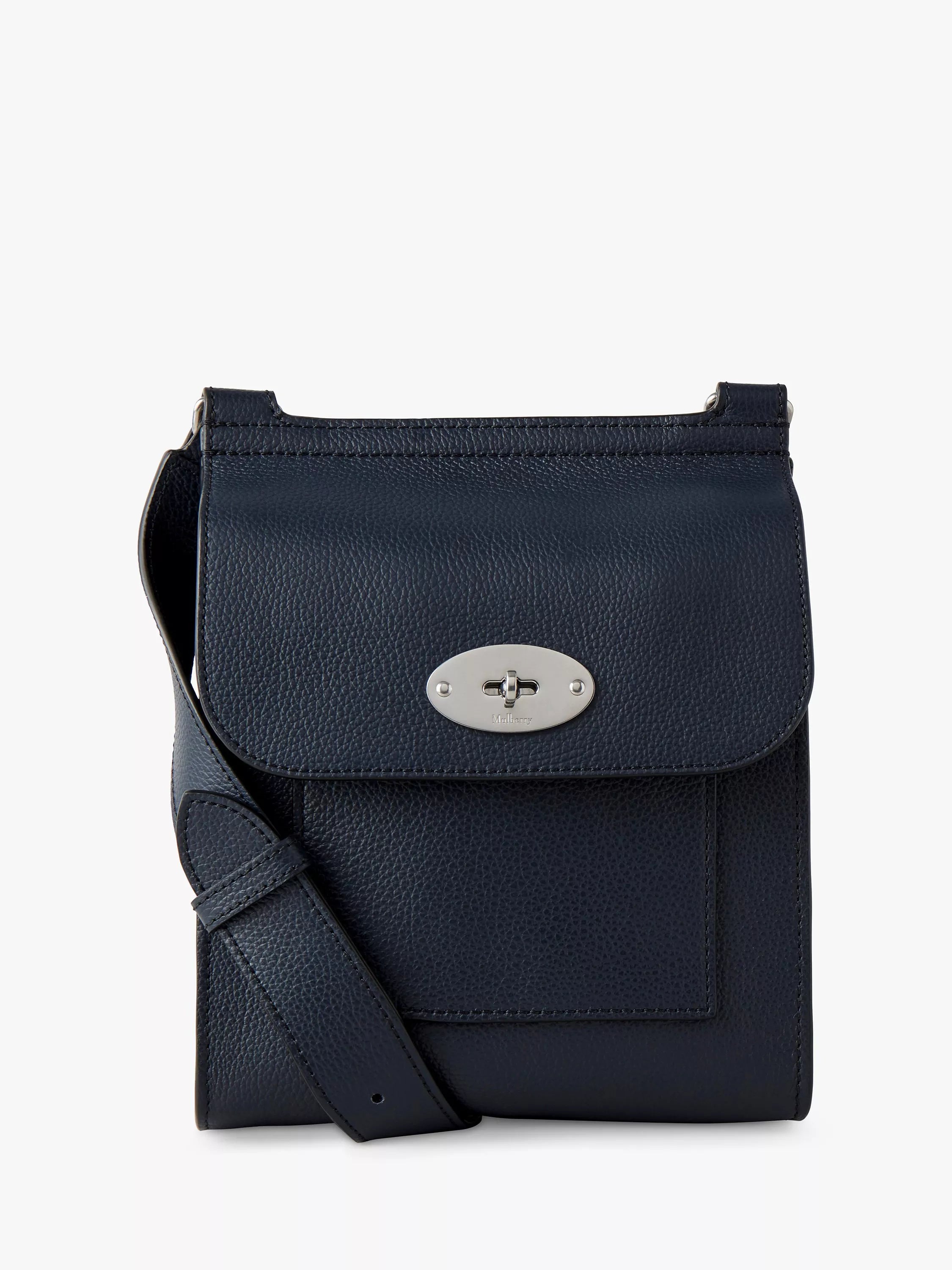 Petit Sac Bandoulière en Cuir Grain Classique Antony de Mulberry