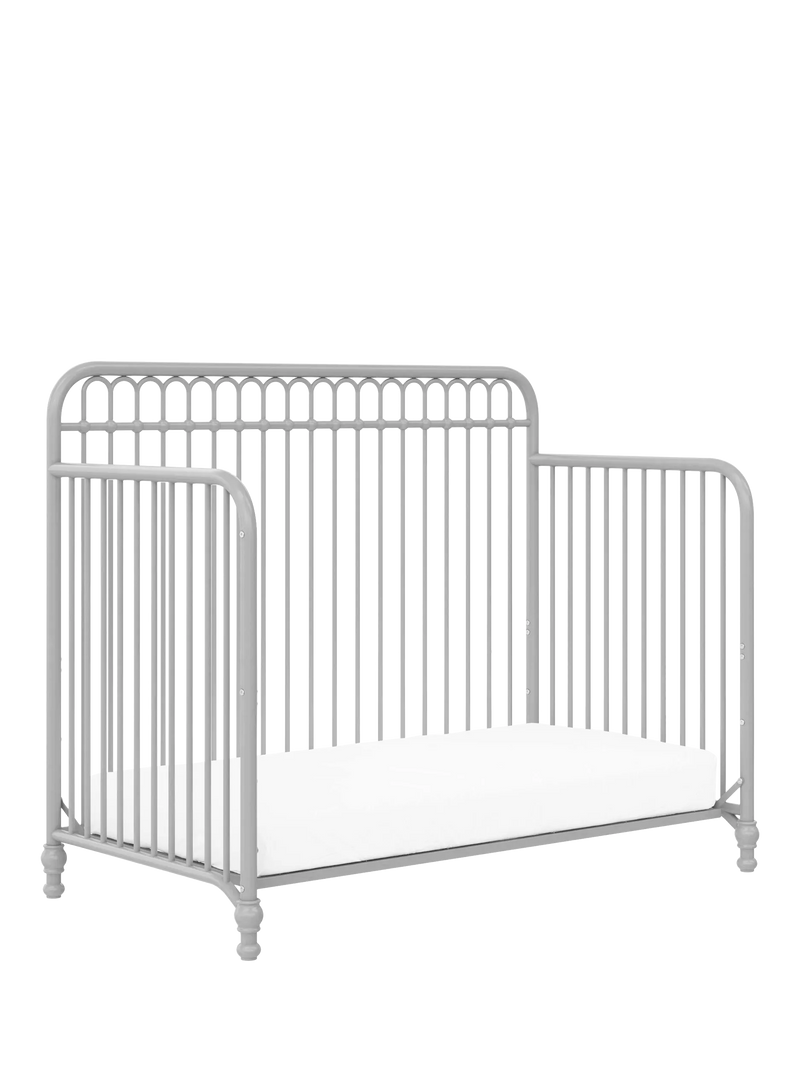 Little Seeds Monarch Hill Ivy 3-in-1 Metal Convertible Cotbed, Grey