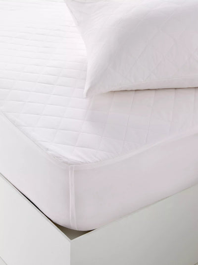John Lewis John Lewis Kids' Pure Cotton Comfort Mattress Protector and Pillow Protector Set, Single- Buy online at McGrocer