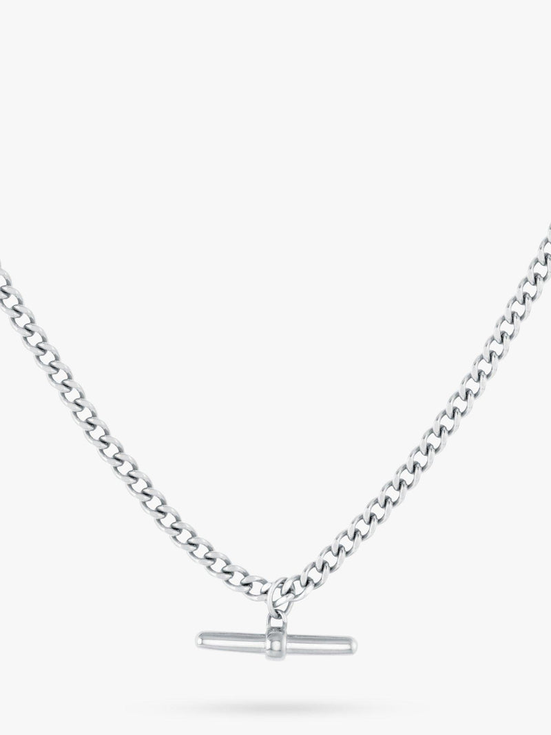Orelia & Joe pendant necklace silver curb chain 61cm - British product