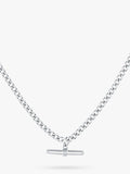 Orelia & Joe pendant necklace silver curb chain 61cm - British product