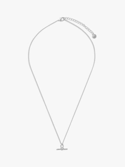 John Lewis Orelia Dainty T-Bar Knot Detail Pendant Necklace 40cm- Buy online at McGrocer