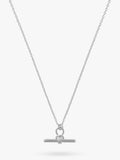 Orelia Sterling Silber T-Bar Knoten Anhänger Halskette 40cm, importiert aus dem Vereinigten Königreich