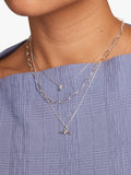 Orelia Sterling Silber T-Bar Knoten Anhänger Halskette 40cm, importiert aus dem Vereinigten Königreich