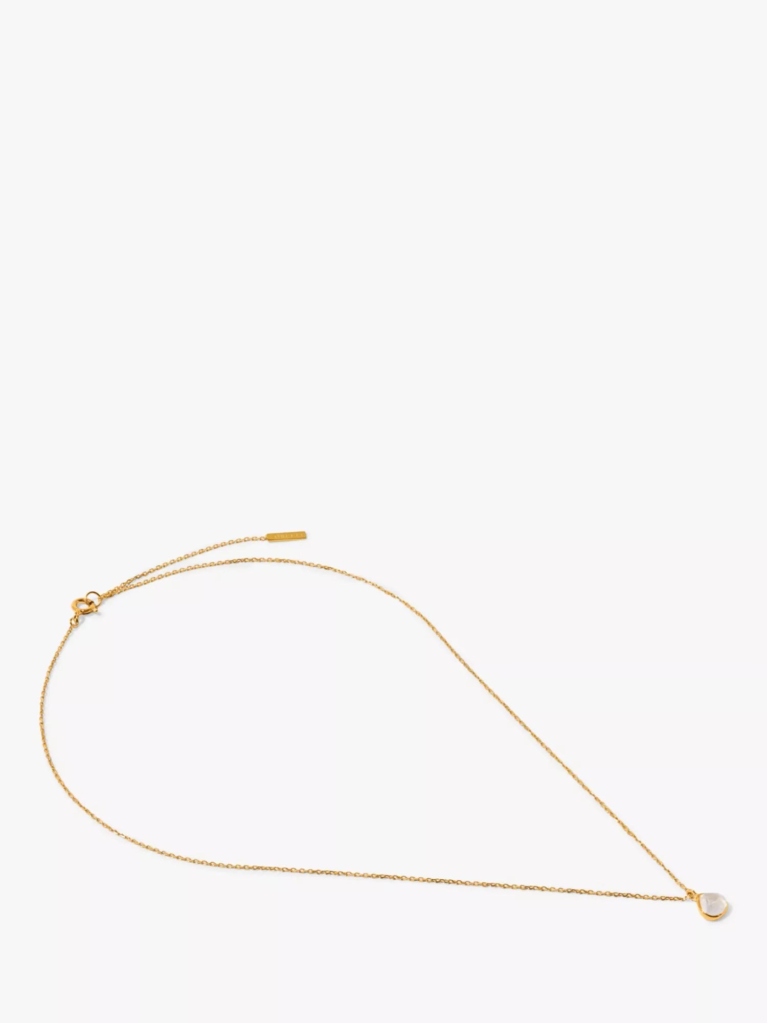 Orelia moonstone charm necklace gold vermeil (British brand)
