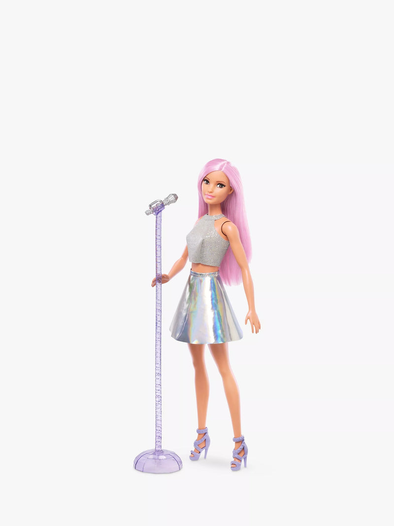Barbie Pop Star career doll with microphone, UK version