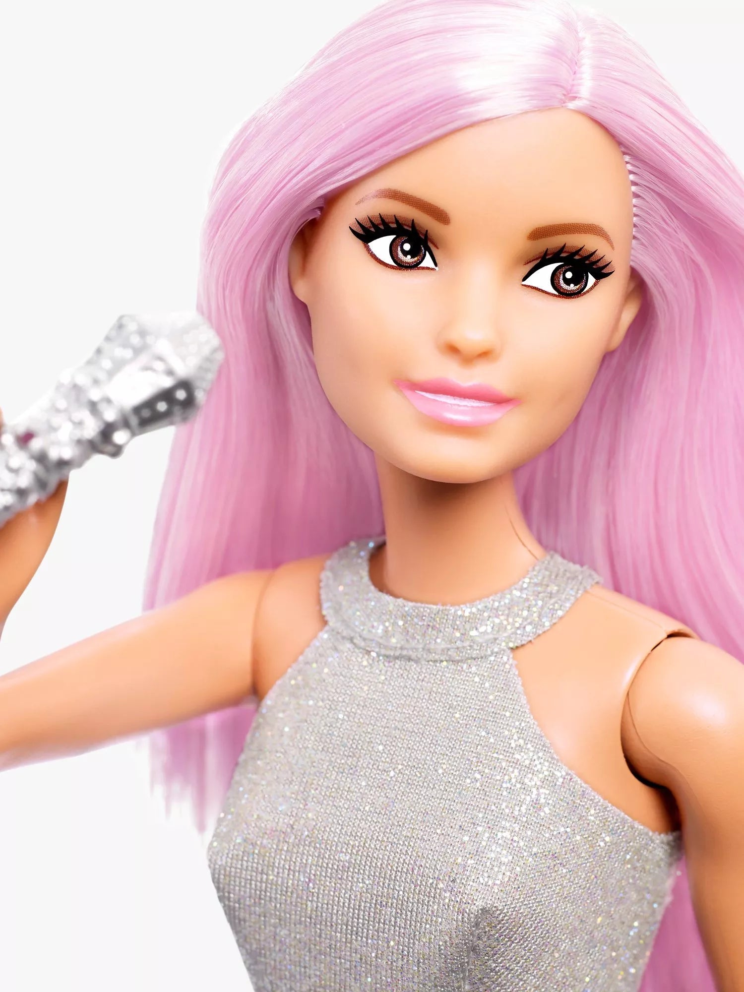 Barbie Pop Star career doll with microphone, UK version
