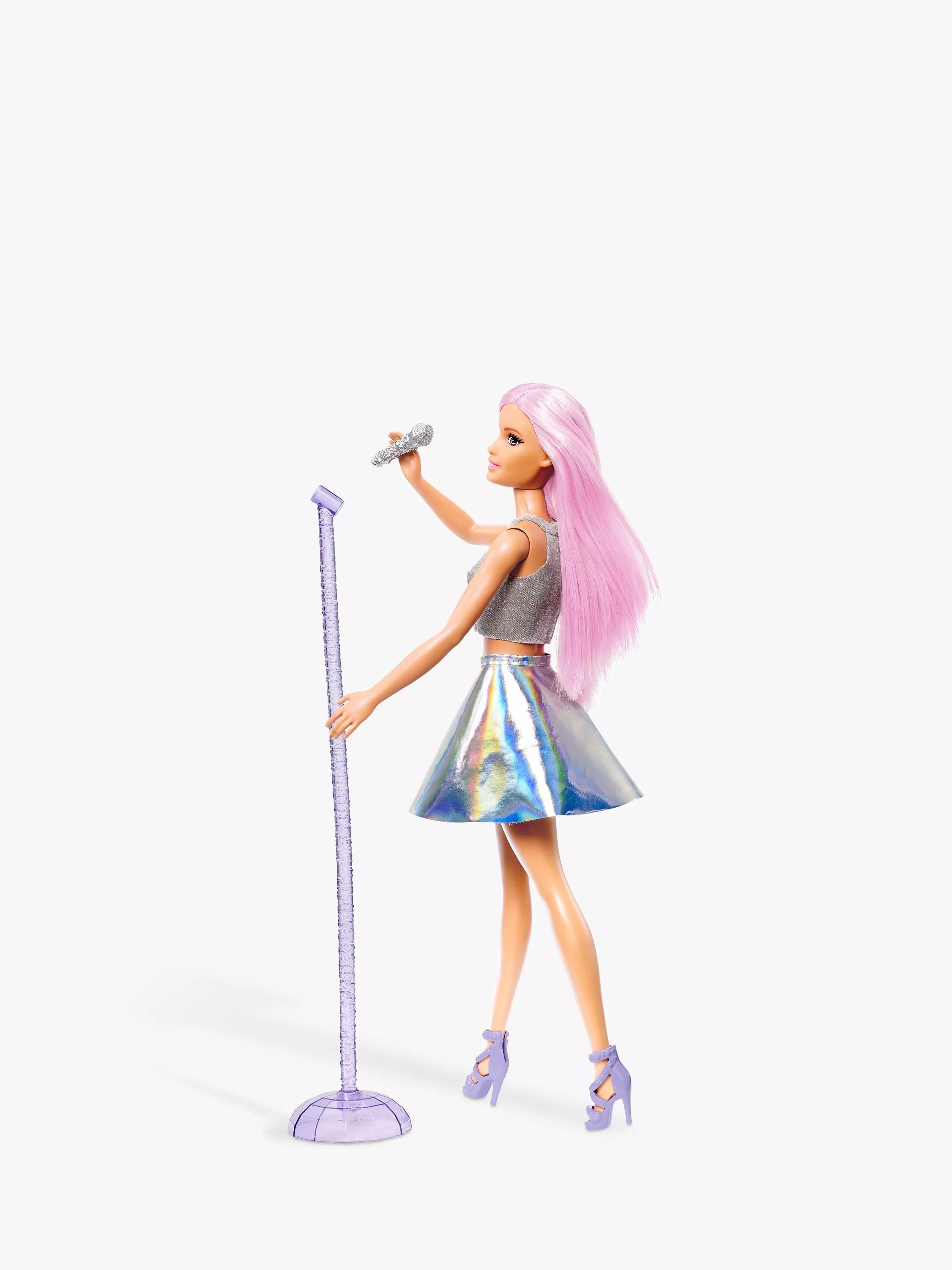 Barbie Pop Star career doll with microphone, UK version