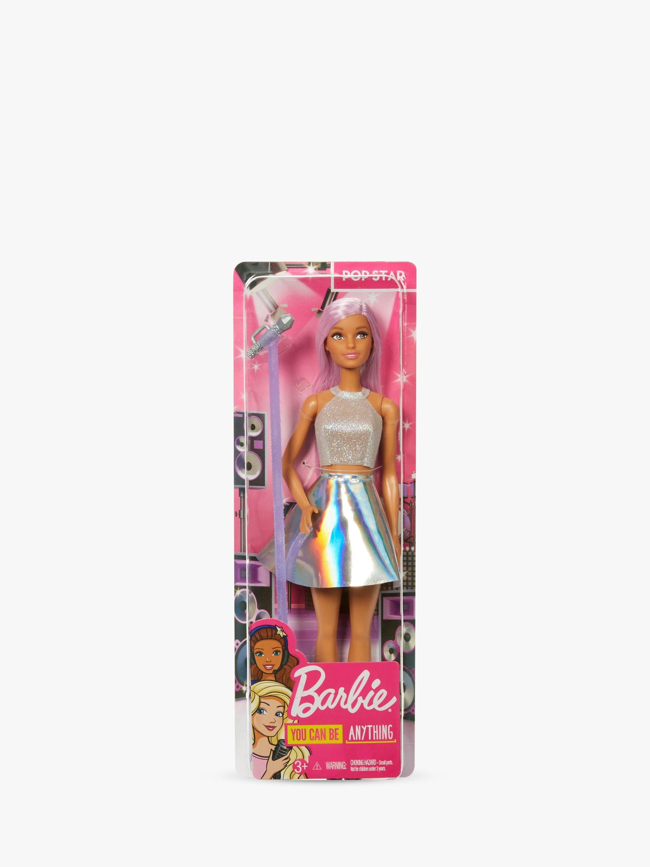 Barbie Pop Star career doll with microphone, UK version